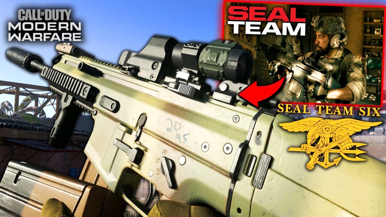 Navy SEALs FN SCAR-H CQC Loadout from SEAL Team in Modern Warfare (2019) Gameplay