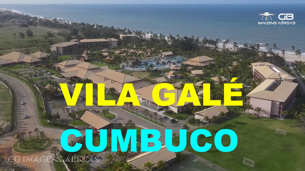 CONHEÇA O RESORT VILA GALÉ CUMBUCO VISTO POR CIMA FILMADO EM 4K