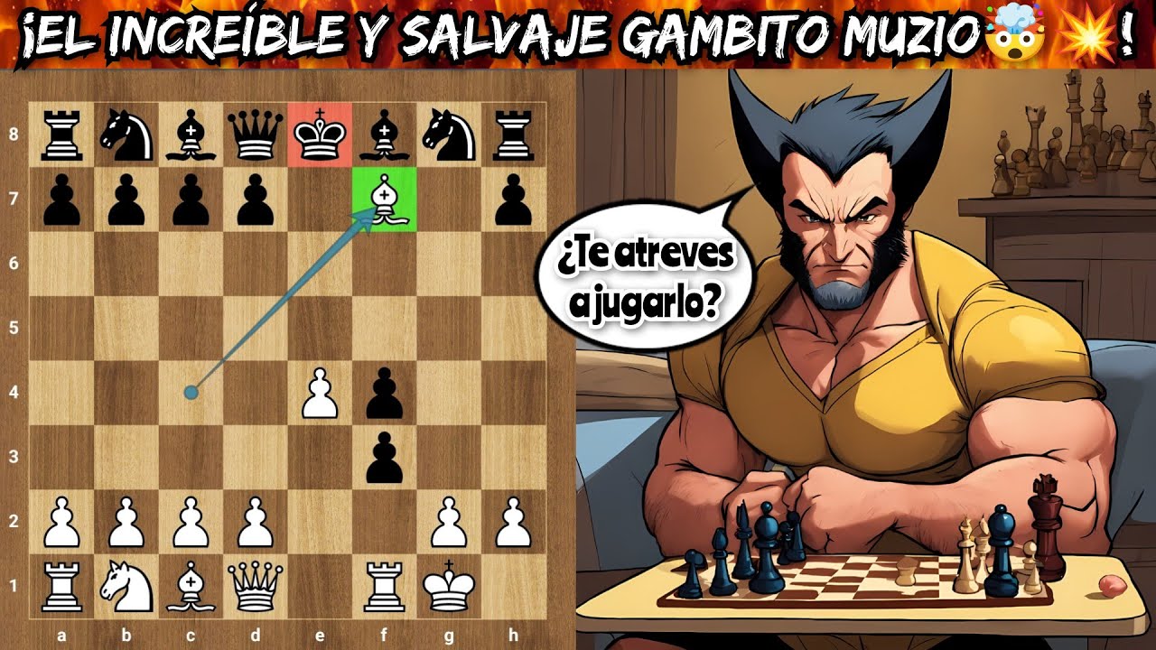 ¡UN GAMBITO SOLO PARA LOS MÁS VALIENTES😱💥 | ¡EL SALVAJE GAMBITO MUZIO🔥💥! | ¿TE ATREVES A JUGARLO🤯?