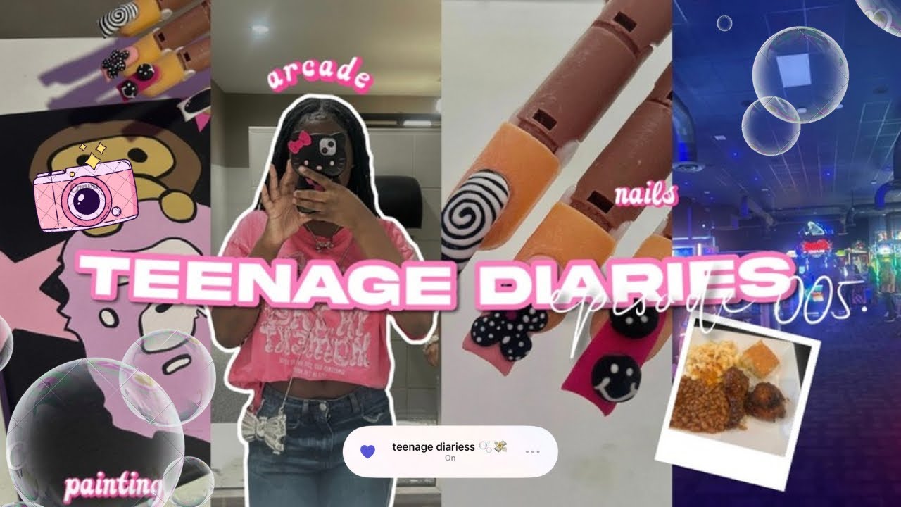 TEENAGE DIARIES 005. | grwm, bbq, nails, painting, etc | milanalinaa 