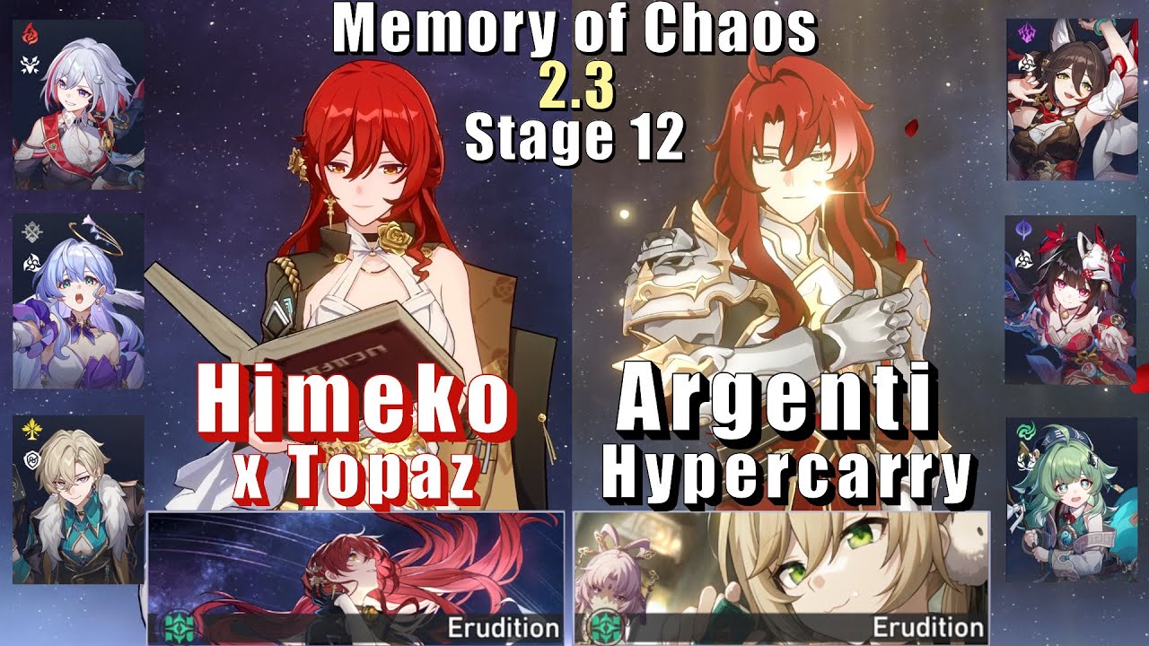 MoC 12 | E0 Himeko Topaz & E0 Argenti Hypercarry | 2.3 3 Stars | Honkai: Star Rail