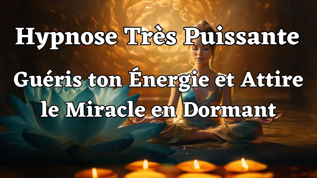 Guéris ton énergie et des miracles commenceront à se produire - Hypnose nettoyage ckakras en dormant