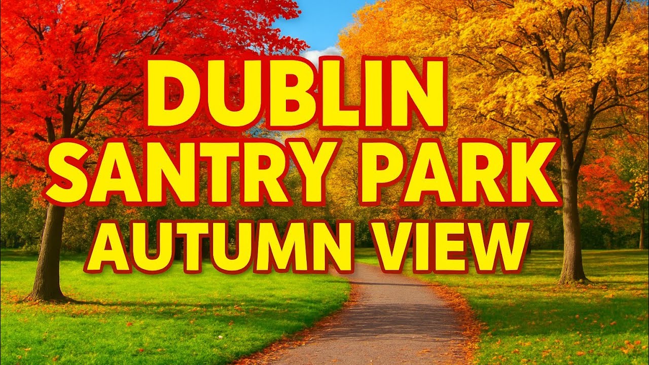 🍁 Santry Park Autumn View | Beautiful Dublin Nature Walk 4K 🇮🇪#ireland #dublin #dublincity