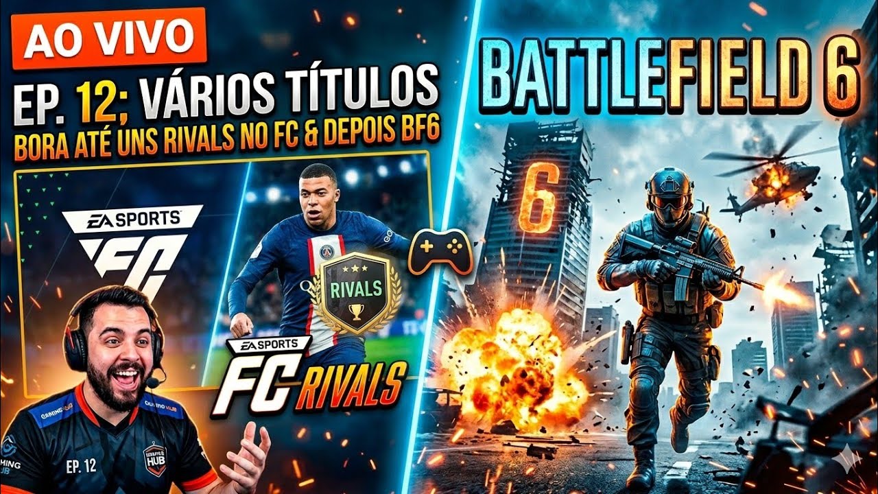 🔴 LIVE - VÁRIOS TÍTULOS #12 - BORA ATÉ A UNS RIVALS E DEPOIS BATTLE6??