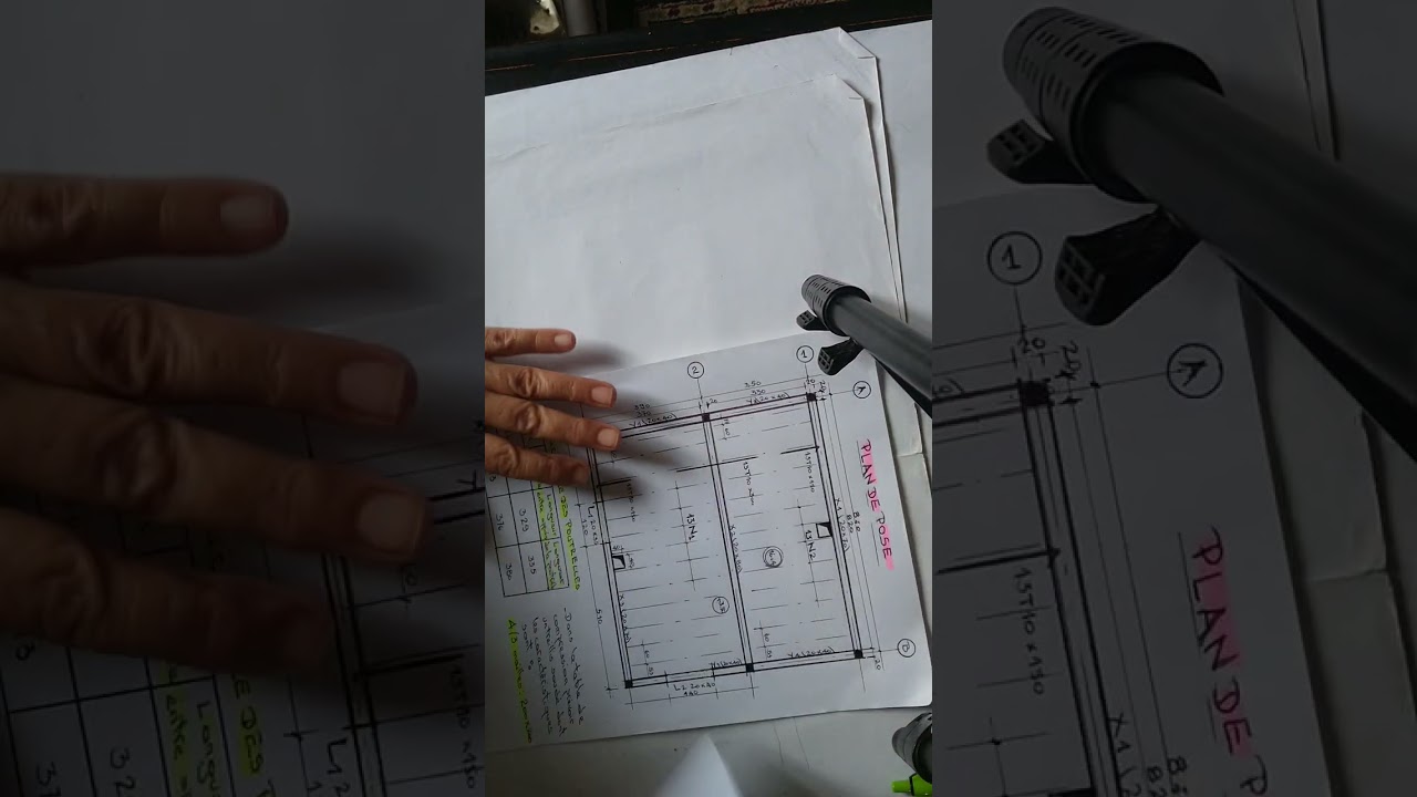 Plan de pose (coffrage ferraillage)