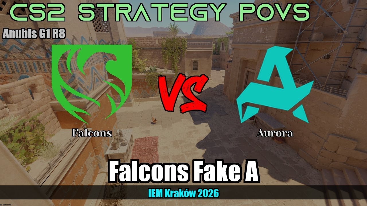 Falcons Fake A - Anubis G1R8 | Falcons | IEM Krak&oacute;w 2026 #cs2 #counterstrike2