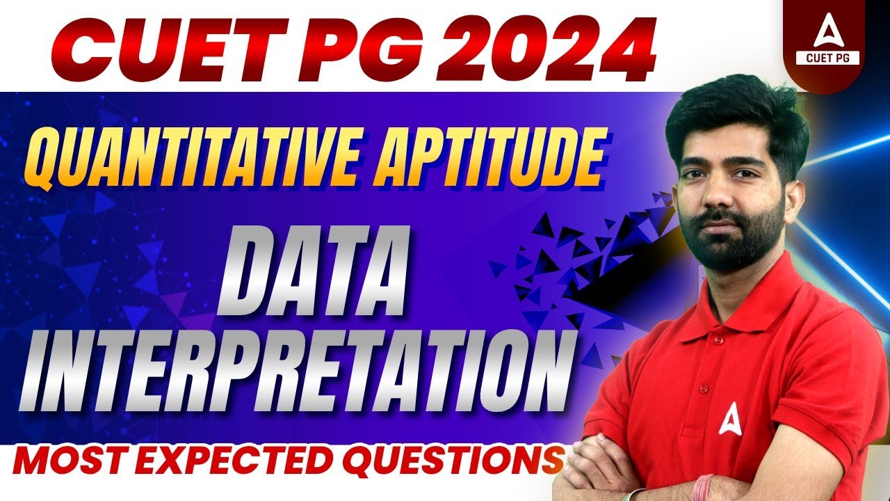 CUET PG 2024 Quantitative aptitude | Data interpretation imp Questions | By Amit Sir