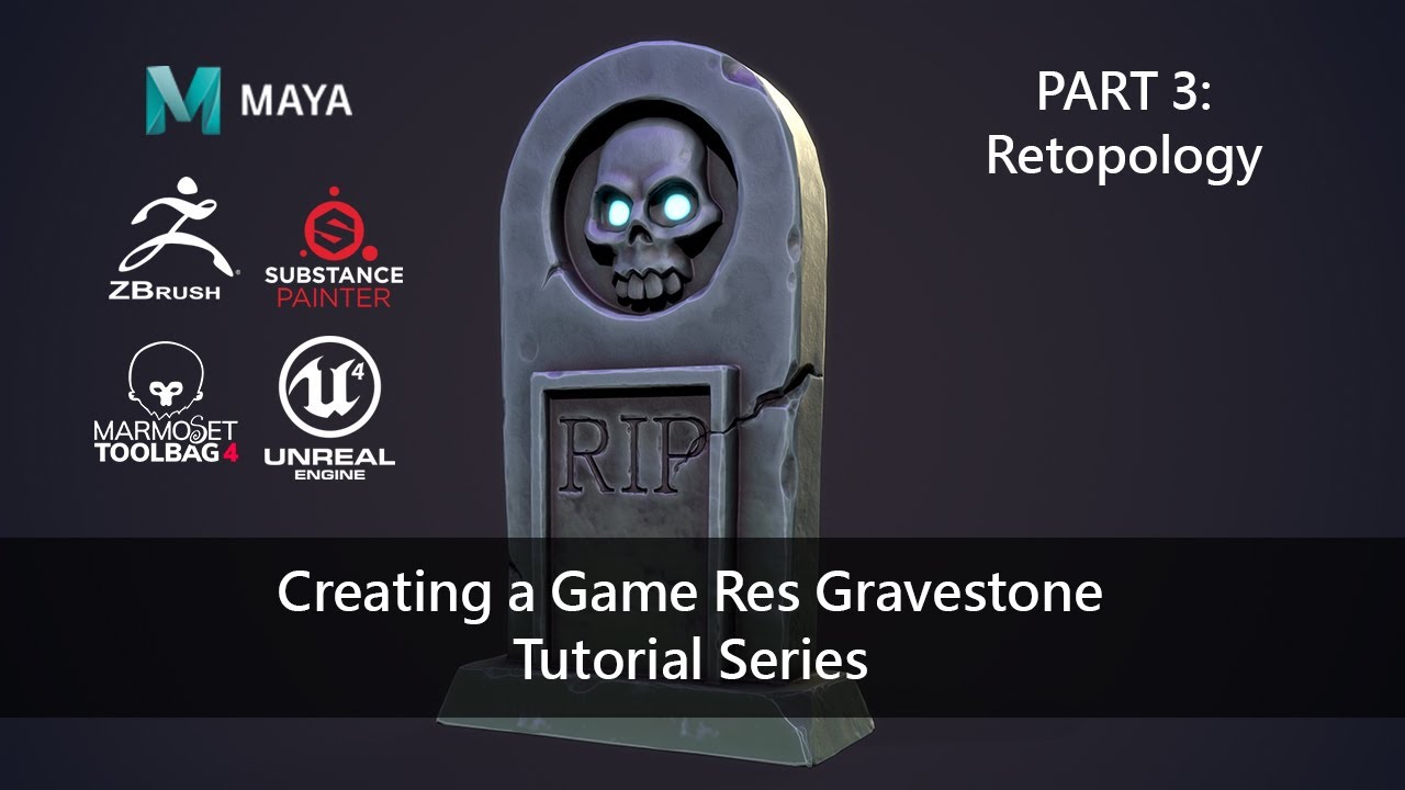 Creating a Game Res Gravestone: Part 3 Retopology
