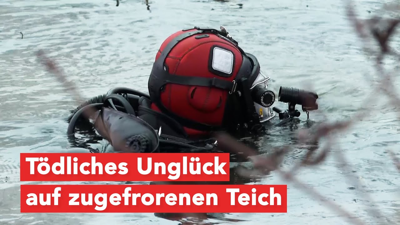 Unglück in Wismar: Mann stirbt beim Tauchen im zugefrorenen Löschteich