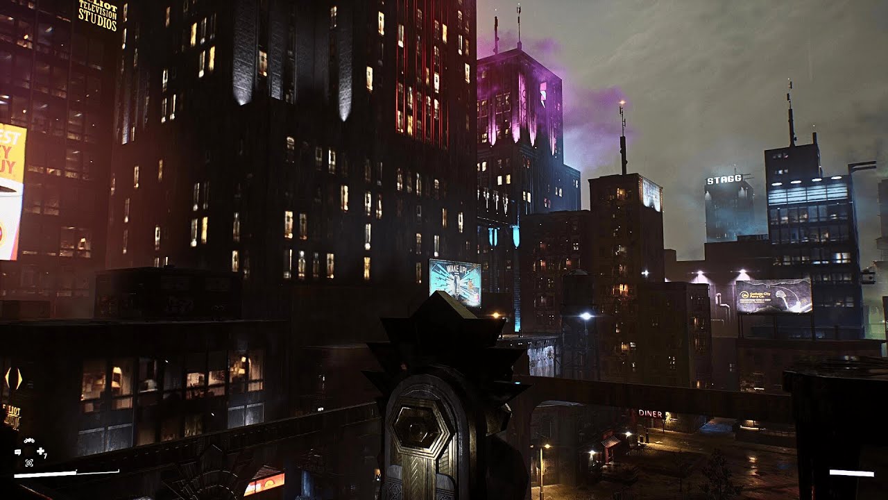 Cozy Downtown Night Rain Ambience