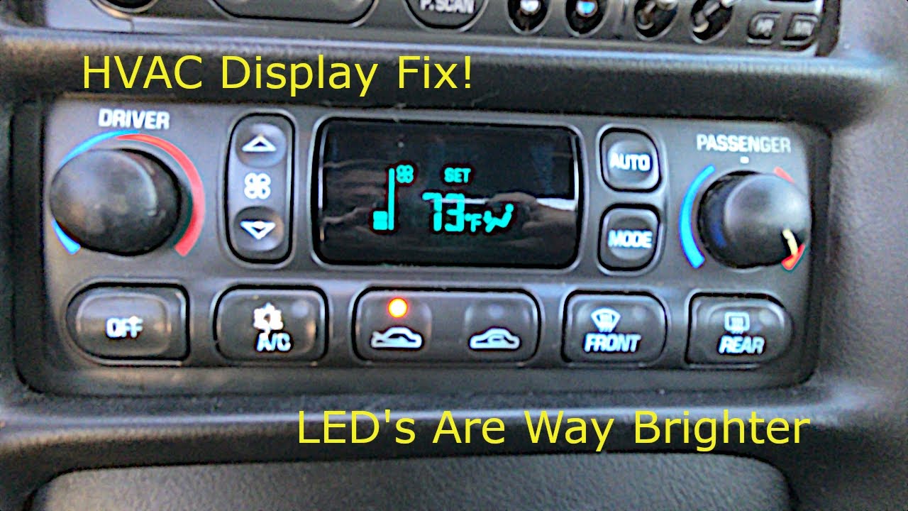 C5 HVAC Display Fix and LED Upgrade!