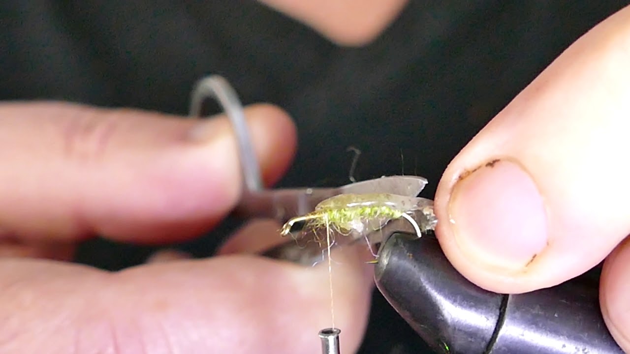 Hot melt glue caddis pupa