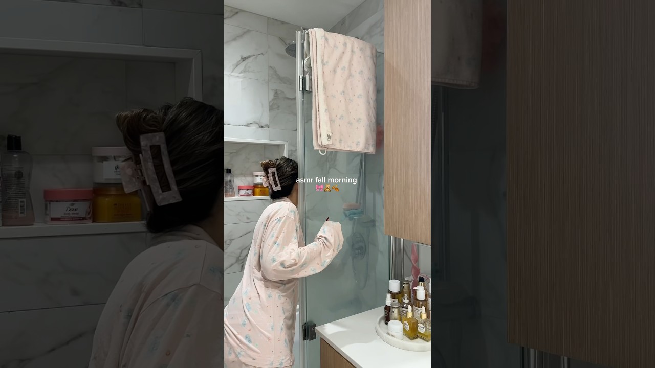 fall morning routine🍂🎀 #morningroutine #fallaesthetic #autumn #fallmorning #selfcareroutine #asmr