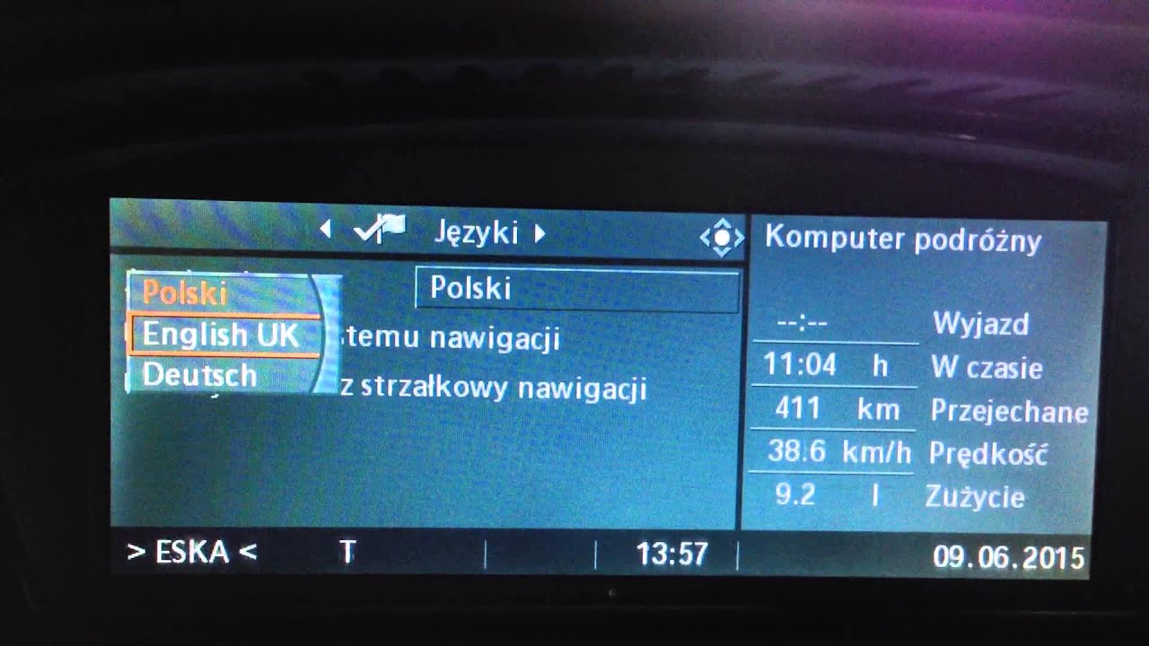 Nawigacja BMW CCC Professional E60 E61 E90 E91 E87 E88 E63 X5 X6 Polskie Menu Polski Język