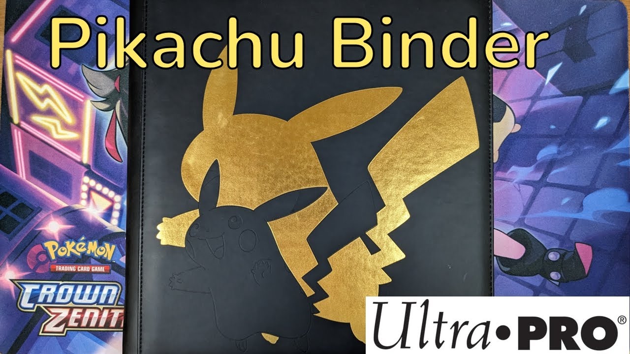 Pokemon Pikachu 12-Pocket Zippered Binder by Ultra Pro!
