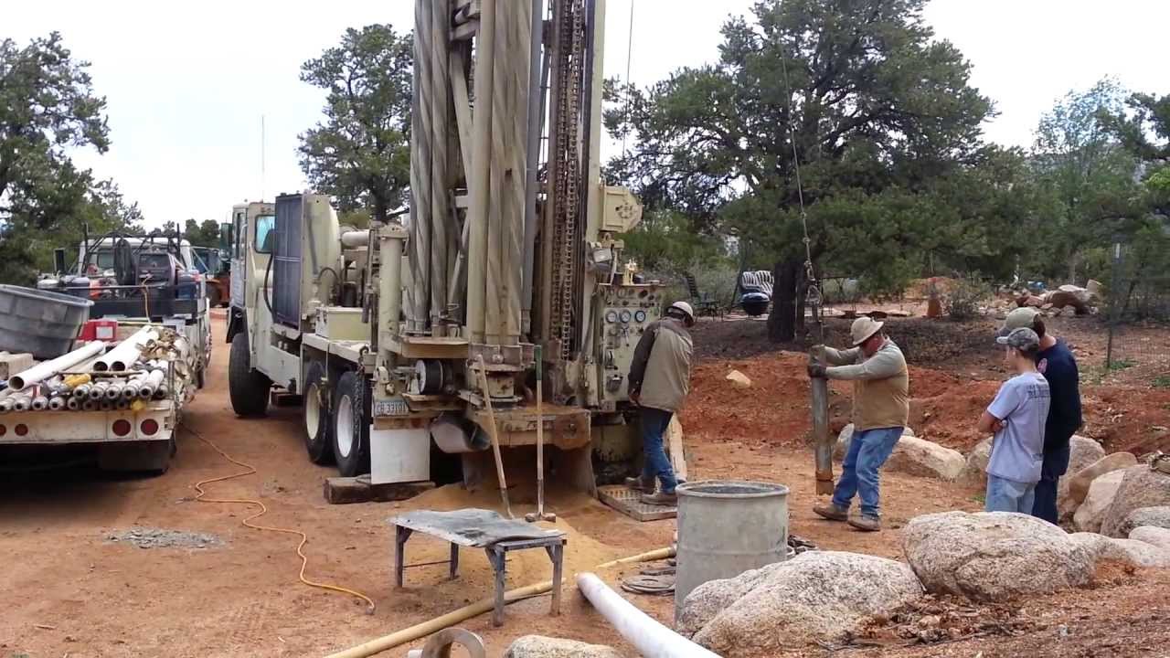 Setting Surface Casing for a well In Pinion Pines