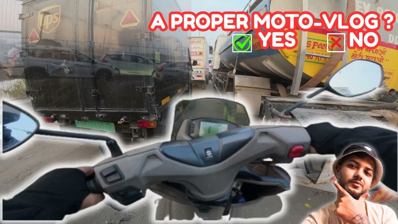 MY FIRST EVERY PROPER MOTOVLOG ! Delhi , India