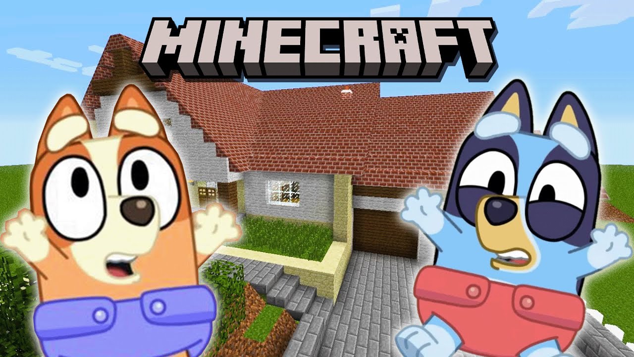 Baby Bluey And Bingo SURVIVE in Minecraft 2