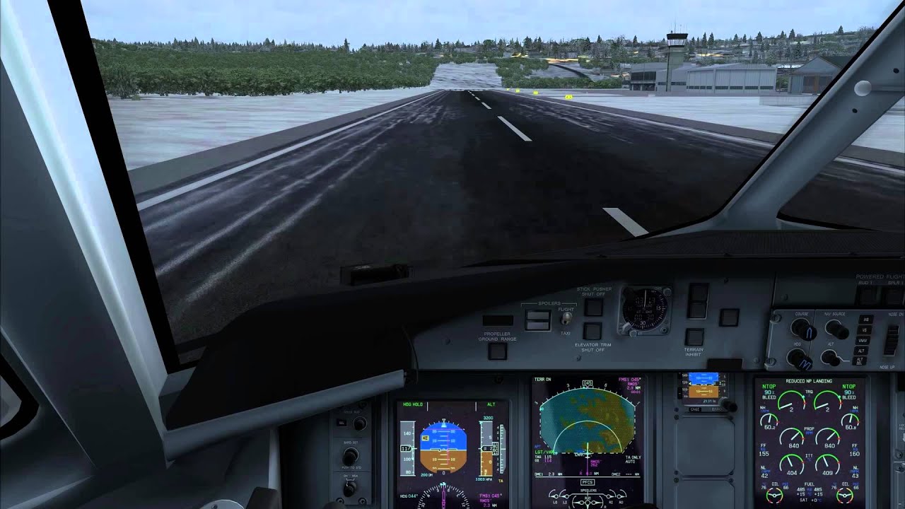 Majestic Dash 8 Q-400 Very Short Landing - Hammerfest ENHF Norway