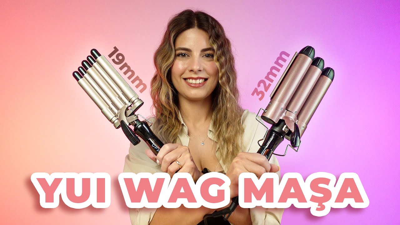 FİYAT PERFORMANS WAG MAŞA TAVSİYESİ - Yui Kb53 32mm - Kb55 19mm Saç Şekillendirici Wag Maşa