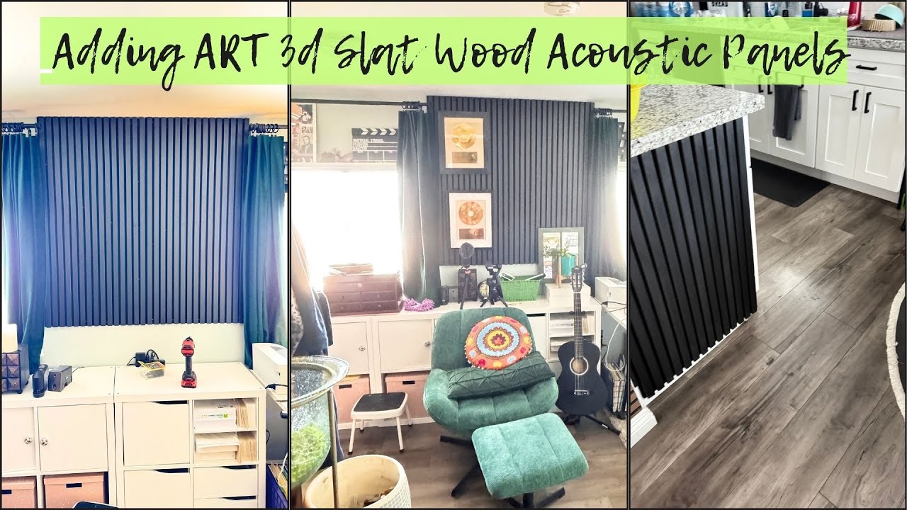 How I Installed ART 3d Wood Wall Slats In my Office