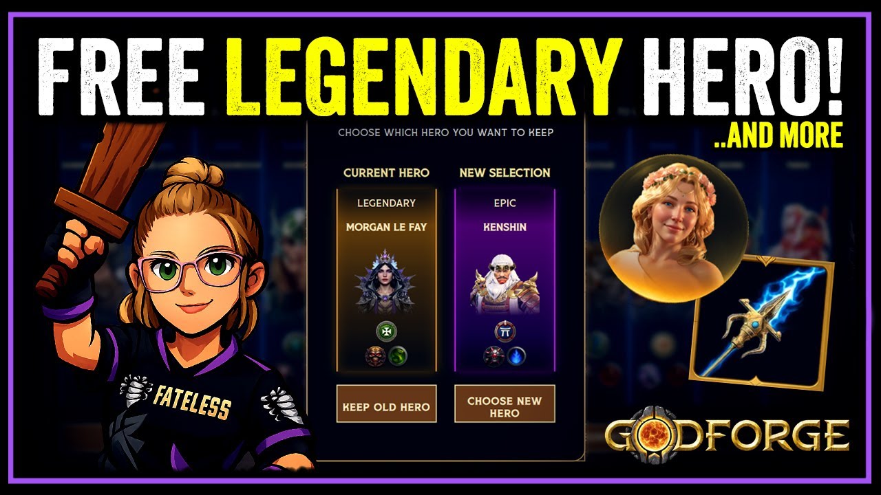 INSANE FREE REWARDS for your REAL Account!! 💥Minigame Guide & FAQs 💜 Godforge ~ Fateless Games