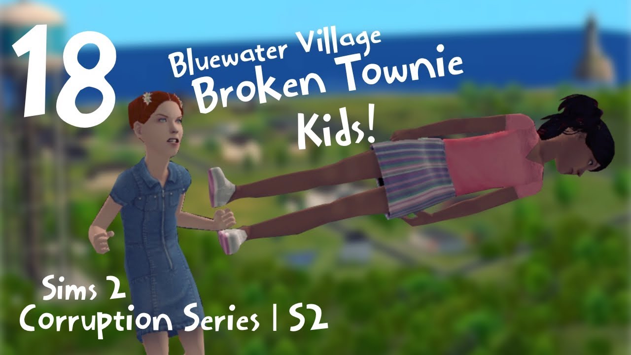 Corrupted Child Townies in The Sims 2 Bluewater Village | Corruption Series