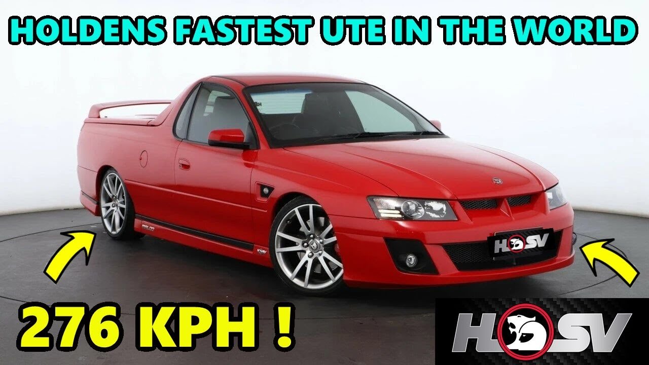 Why did Holden HIDE the Record time for Fastest ute in the WORLD ? HSV VZ Maloo COMMODORE