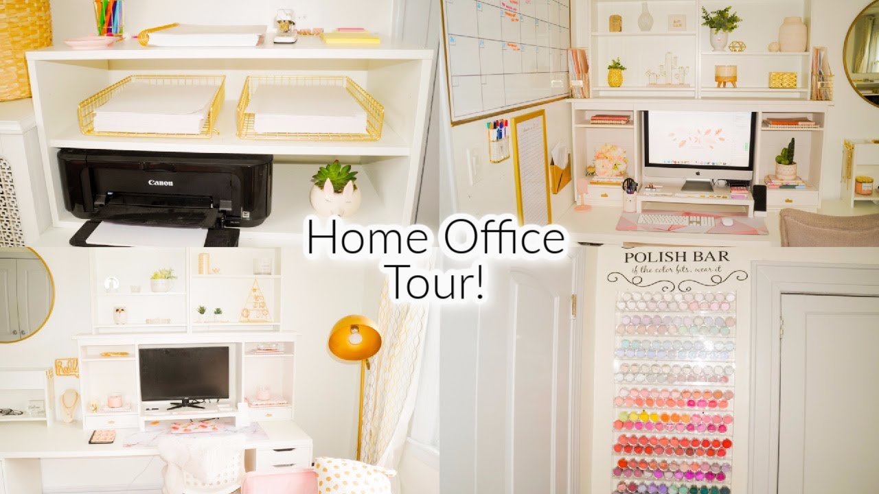 Home Office Tour! | Chelli'sCurls