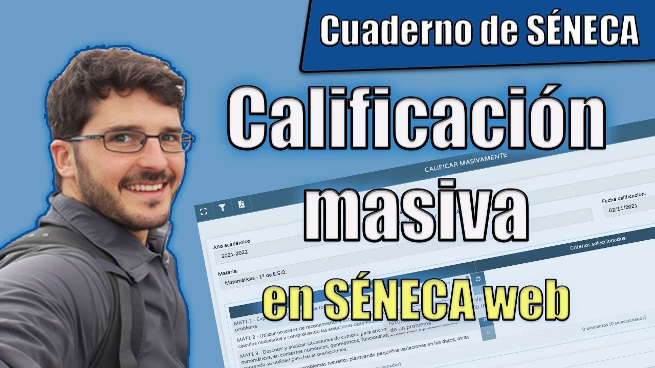 Cómo CALIFICAR VARIOS CRITERIOS de Evaluación A LA VEZ en Séneca ✔️ Tutorial Calificación masiva