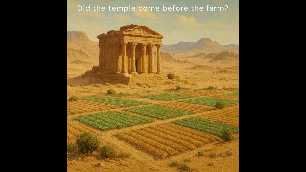 Did the temple come before the farm