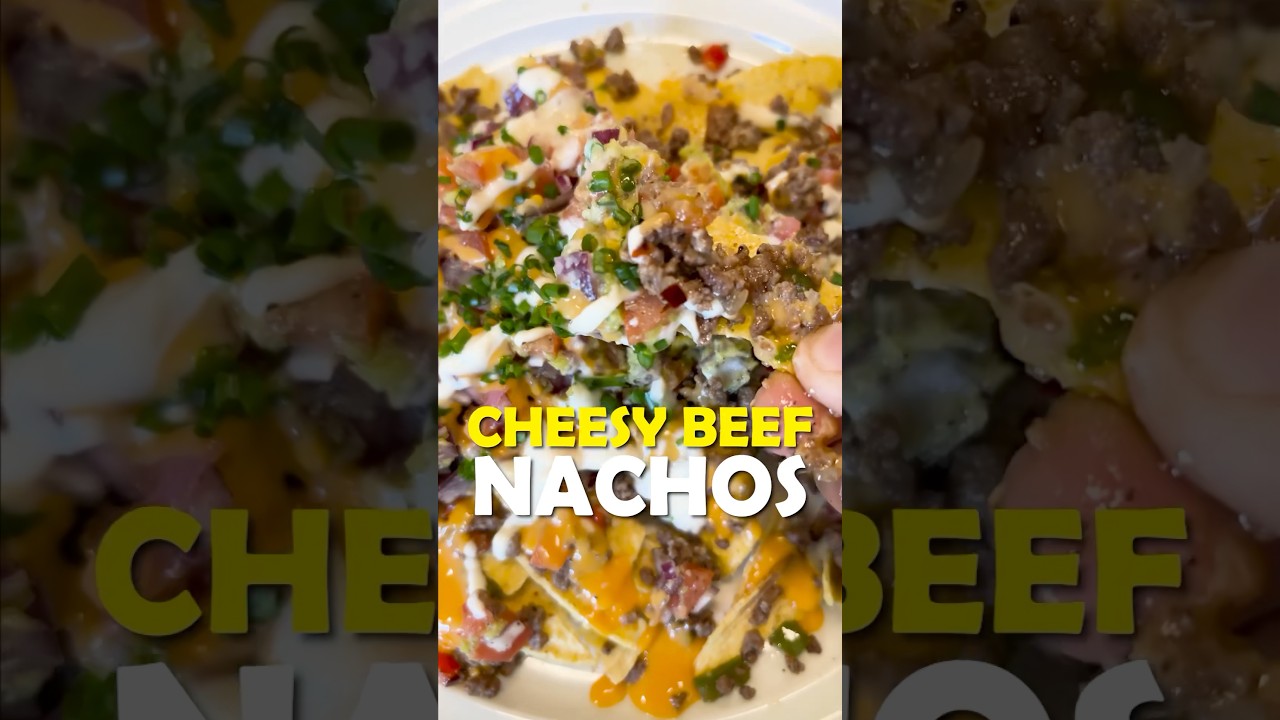 Cheesy Beef Nachos recipe #food #chefenn #cooking #cheesybeefnachos #nachos #cheesy