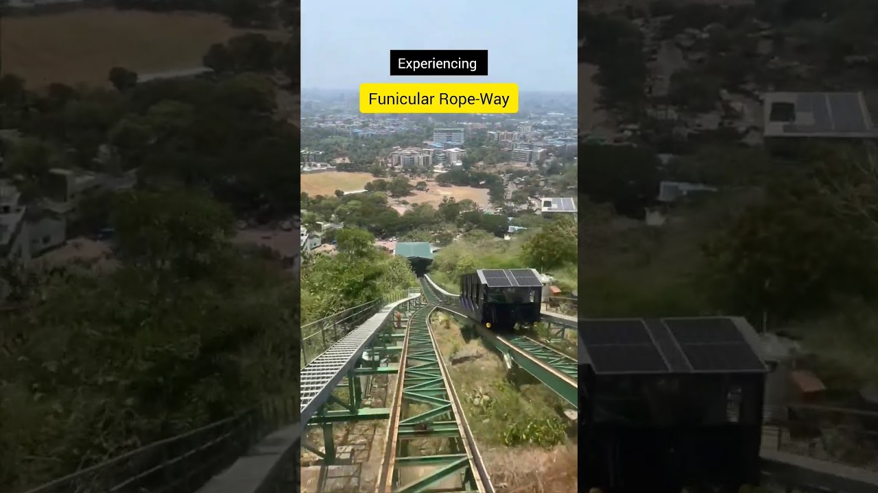 जीवदानी👆Funicular Rope Way🤩 #travel #shorts #jivdaniTemple