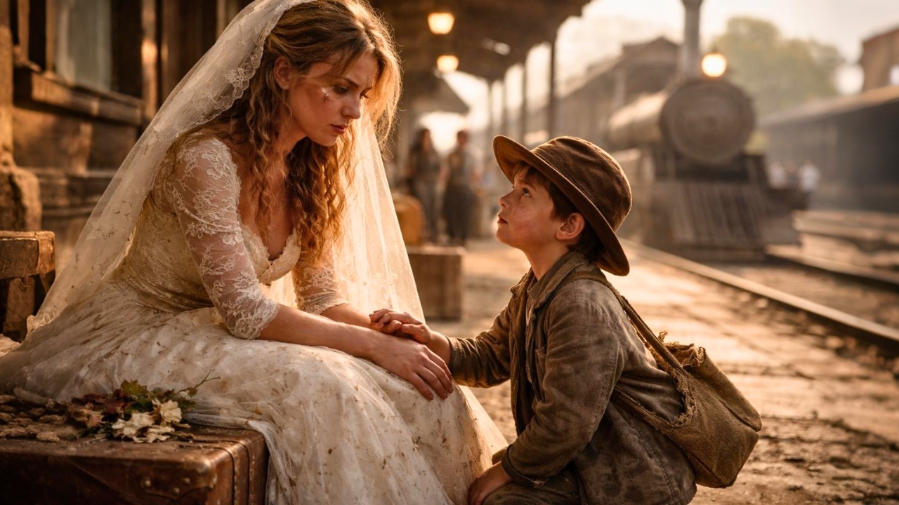 The Abandoned Bride Waited at the Station for 3 Days — Until a Kid Asked, “Do You Wanna Be My Mom”