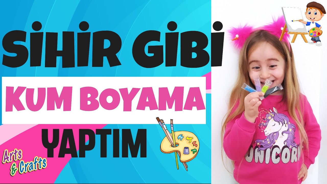 “Sihir Gibi! Kum Boyama ile Resim Canlandı 😍 | Çocuklar İçin Eğlenceli Boyama”