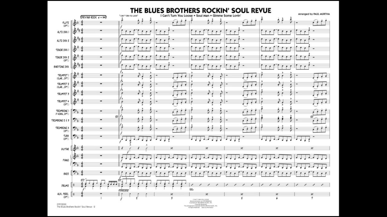 The Blues Brothers Rockin' Soul Revue arr. Paul Murtha