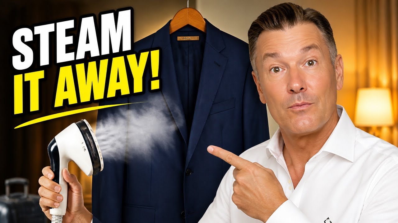 The Quick Way to De-Wrinkle a Suit Jacket After Travelling