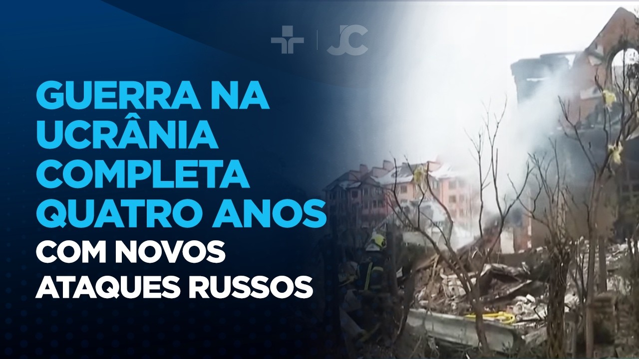 Guerra na Ucrânia completa quatro anos com novos ataques russos
