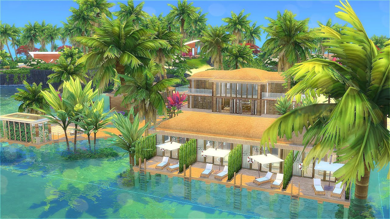 Sims 4 | sulani beach resort | stop motion build
