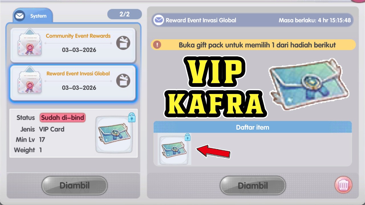 ROX HARI TERBAIK ON VIP KAFRA.. KENAPA ??
