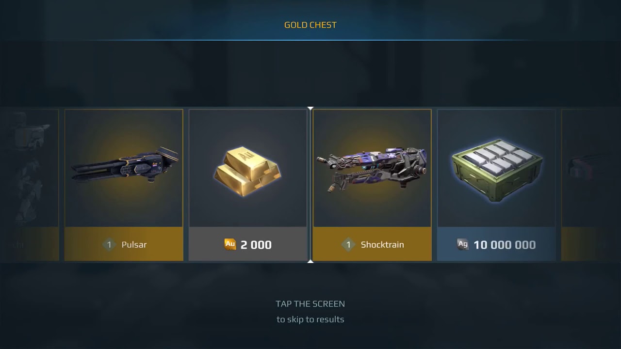 War Robots New Gold Chest from Black Market after update 4.8