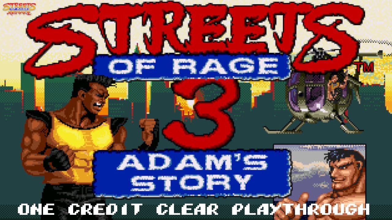 SOR3 - Adam's Story Extended (SORR Mod) | Adam | 1CC Playthrough