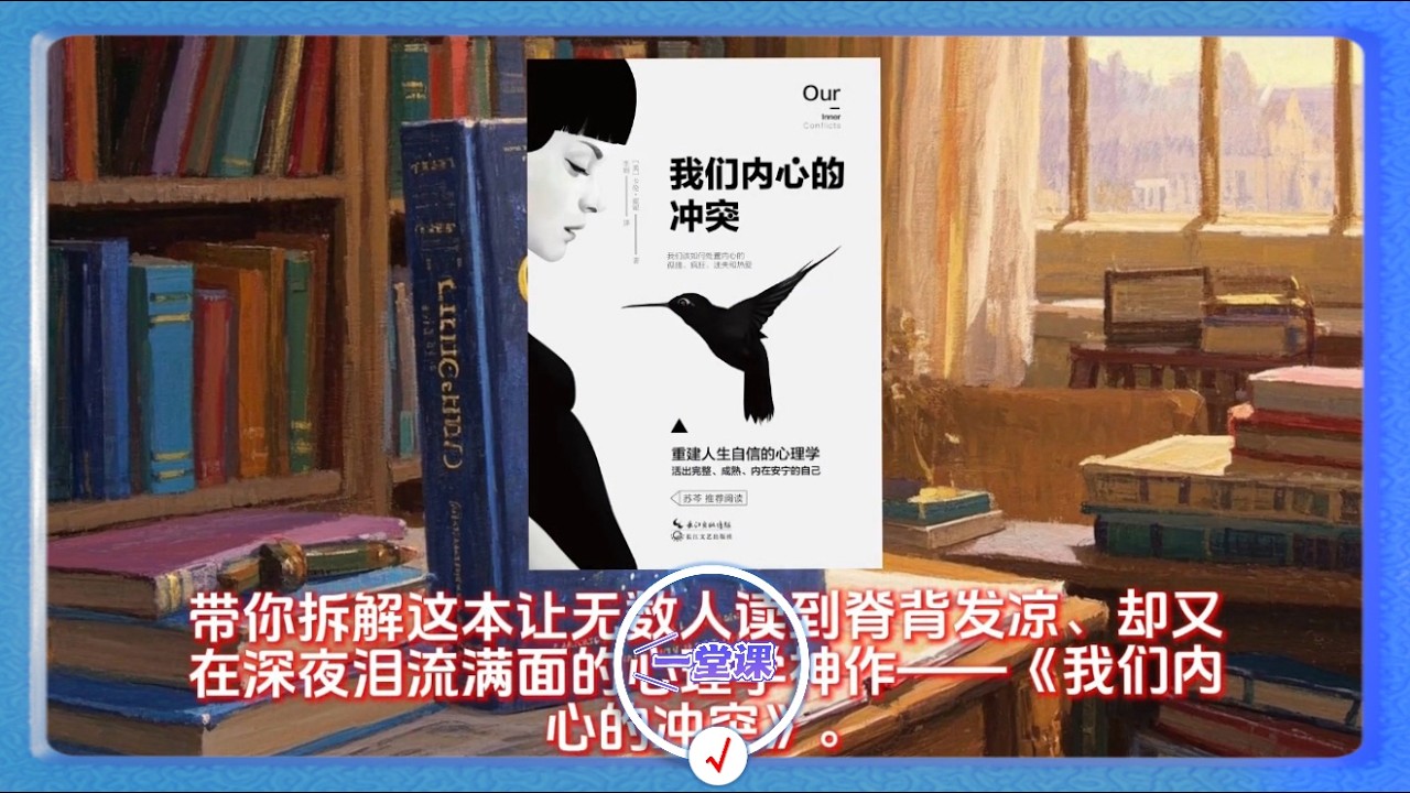 《我們内心的衝突》精讀：帶你拆解這本讓無數人讀到脊背發涼、卻又在深夜淚流滿面的心理學神作。  #心理學 #心理分析  #我們内心的衝突