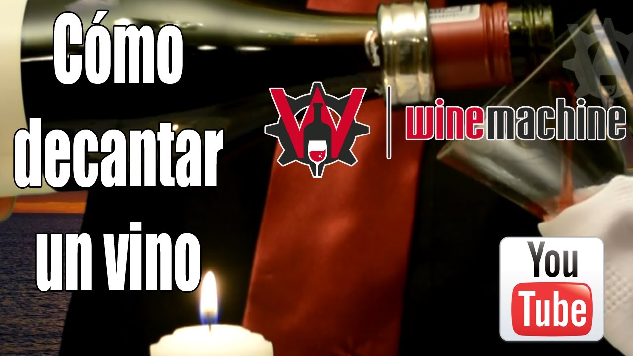 Decantar el vino
