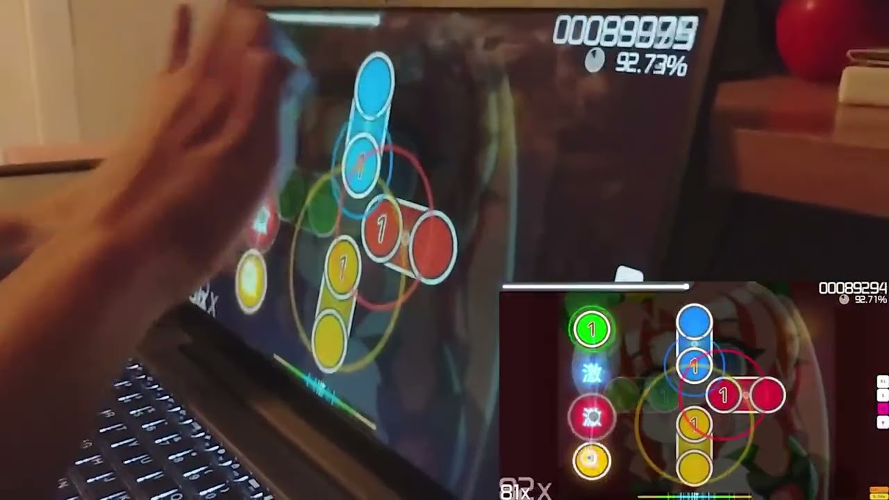 osu! liveplay - Night of Knights [TAG4] ending wall +EZ, 5 times in a row