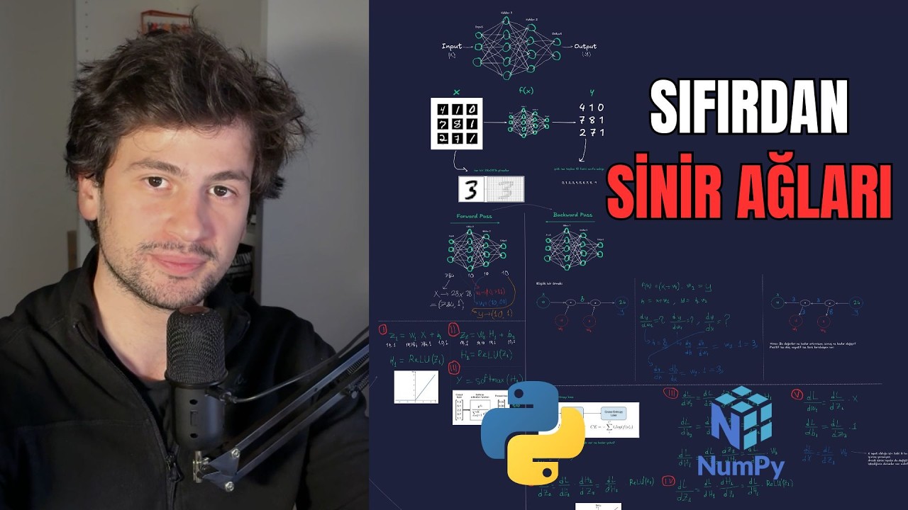 Yapay Sinir Ağları Nasıl &Ccedil;alışır? | Sıfırdan Matematik ve Kodlama