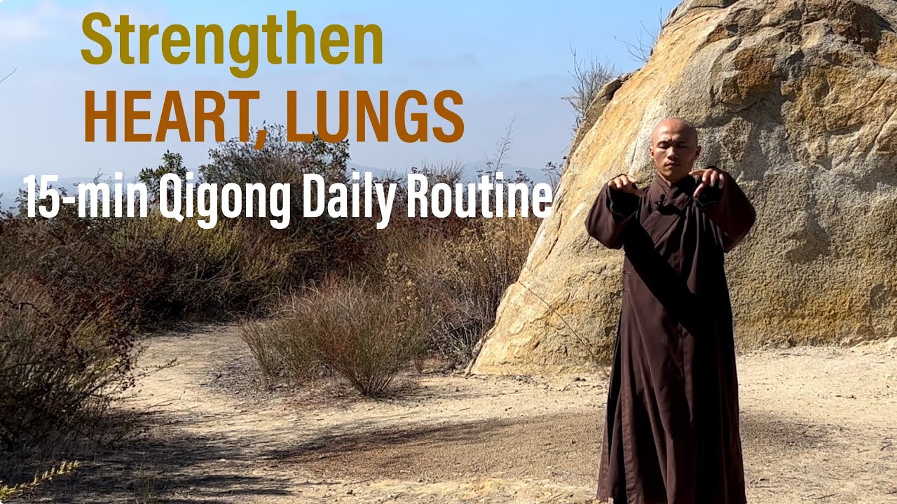 STRENGTHEN HEART and LUNGS | 15-Minute Qigong Daily Routine