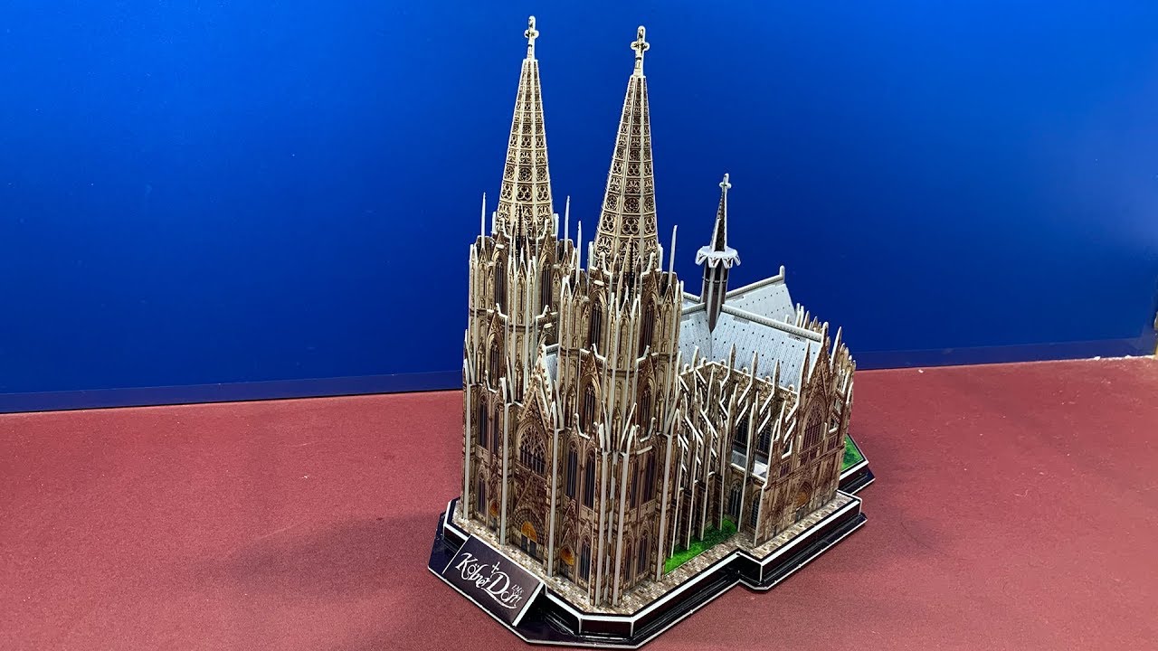 DIY Craft Instruction 3D Puzzle CubicFun COLOGNE CATHEDRAL
