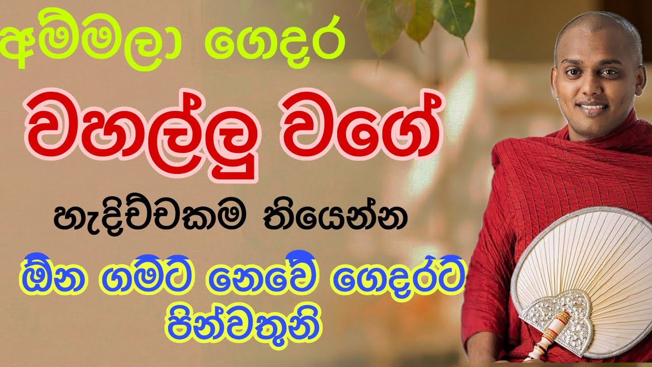 අම්මලා ගෙදර වහල්ලු වගේ| Kathnoruwe Hamuduruwo Bana 2026