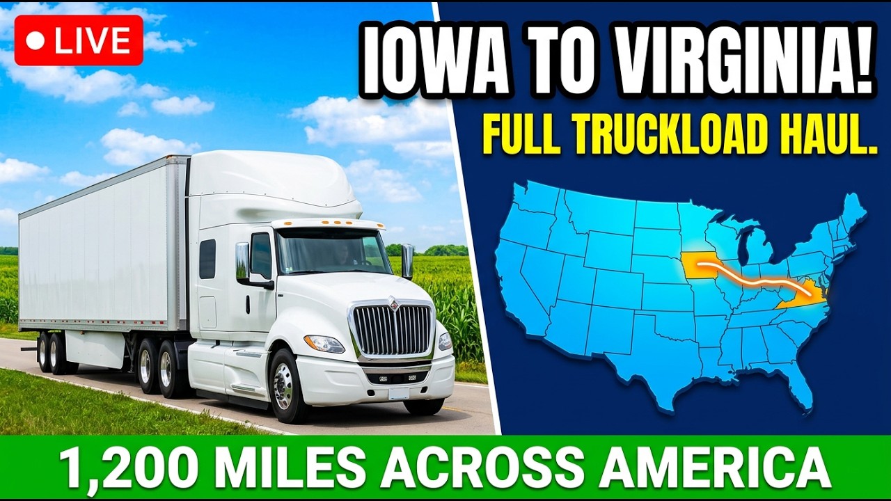 Loading in Iowa &mdash; Hauling a Full Truckload to Walmart in Virginia